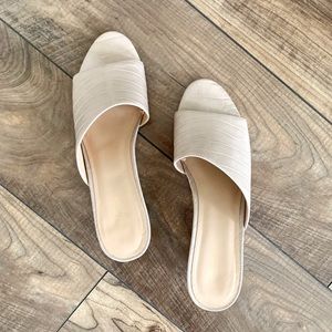 Ann Taylor Factory slide wedge shoes